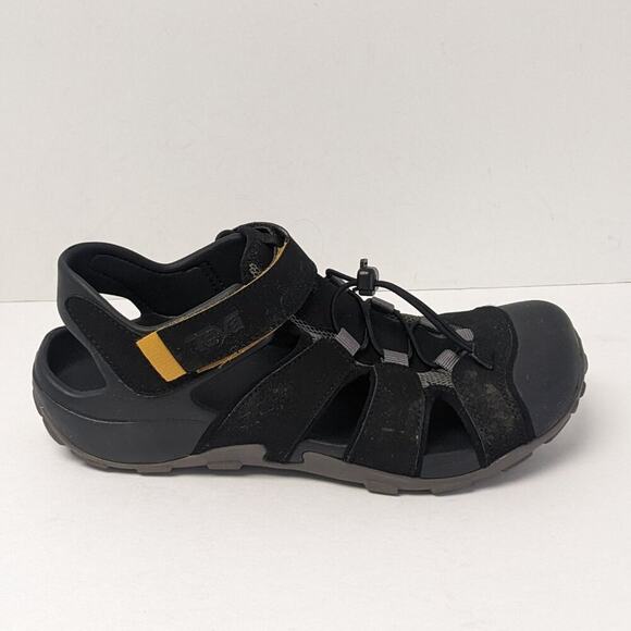 Teva Flintwood Fisherman Sport Sandals, Black, Men\'s 9 main image 5